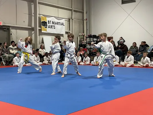 Little Ninjas class on the mats